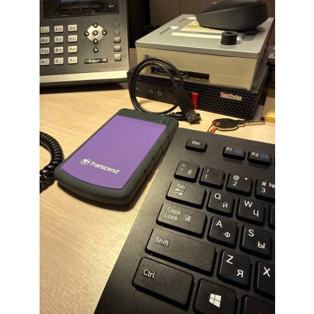 Внешний HDD Transcend USB 3.0 1Tb TS1TSJ25H3P StoreJet 25H3P (5400 об/мин) 2.5" фиолетовый