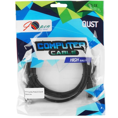 Патч-корд литой iOpen FTP кат.5e (7/0.16) черный 2 м ANP522B-BK-2M