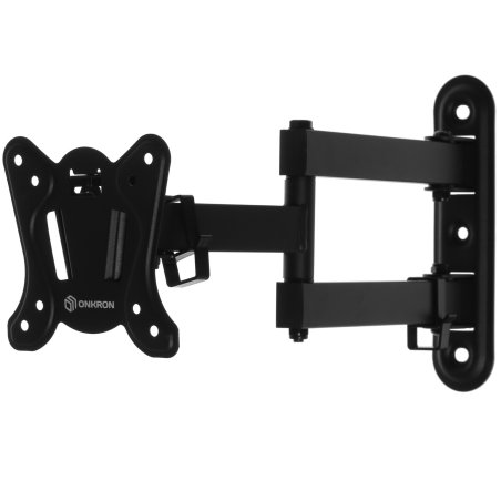 Кронштейн ONKRON NP15 для телевизора 10"-32" наклонно-поворотный, черный