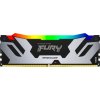 Оперативная память Kingston Fury Renegade, DDR5, 16Gb (1x16Gb), 8000MHz, CL38, DIMM, с радиаторами, RGB, серебристый/черный