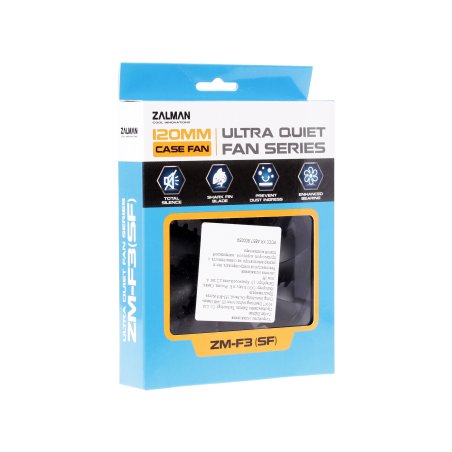 Вентилятор для корпуса Zalman ZM-F3 PLUS (SF) черный, 120 мм, 1200 об/мин, 23 дБ, 3 pin
