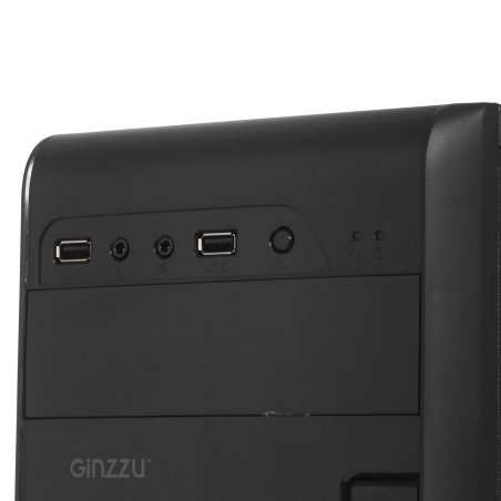 Компьютерный корпус Ginzzu A180 2*USB 2.0,AU w/o PSU