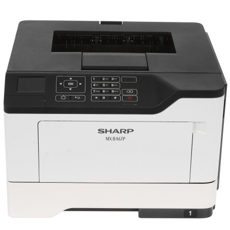 Принтер лазерный Sharp MXB467PEU, A4, ч/б, печ. до 44 стр мин, 1200 x 1200 dpi, USB, Ethernet