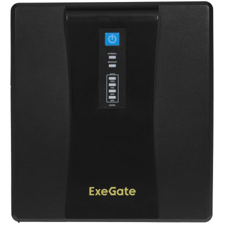 Источник бесперебойного питания ExeGate EP212521RUS Power Back UNB-1500 1500VA, черный, 4 евророзетки