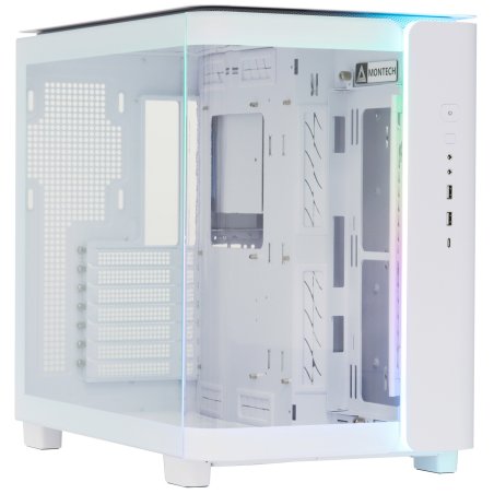 Компьютерный корпус Montech King 65 PRO белый без БП ATX 8x120мм 6x140мм 2xUSB3.0 audio bott PSU