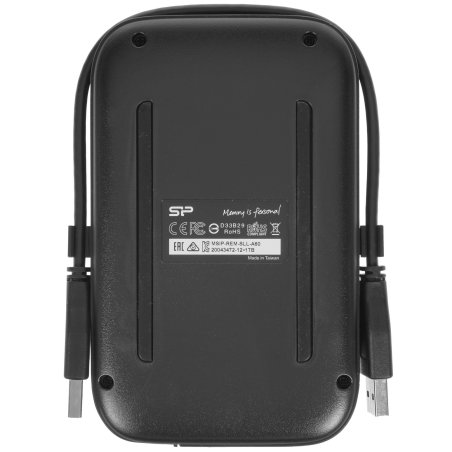 Внешний HDD SILICON POWER Armor A60 1TB 2.5", USB 3.2 Gen. 1, IPX4, черный