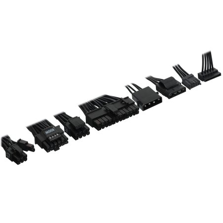 Блок питания ADATA XPG CYBERCORE II 1000W (CYBERCOREII1000P-BKCEU), 1000Вт, 80 PLUS Platinum, 120мм, модульный, черный