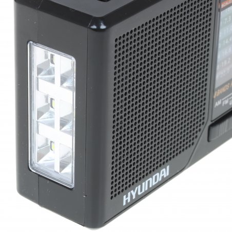 Радиоприемник портативный Hyundai H-PSR140 черный USB microSD