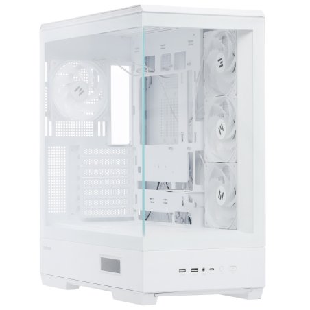 Компьютерный корпус ZALMAN P50 DS, ATX, черный, WINDOW, 2x3.5", 3x2.5", 1xUSB TYPE-C, 2xUSB 3.0, SIDE 3x120мм ARGb, REAR 1x120мм ARGb