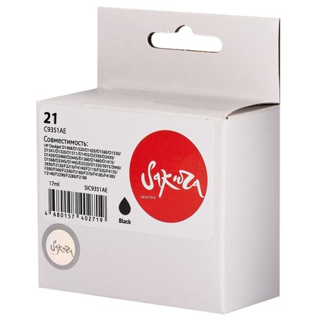 Картридж струйный HP 21 C9351AE черный для HP DJ 3920/3940/PSC 1410