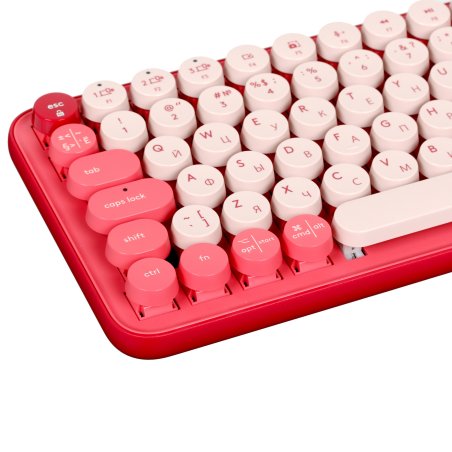 Клавиатура беспроводная Logitech POP KEYS, Heartbreaker Rose (M/N: YR0080/CU0021)
