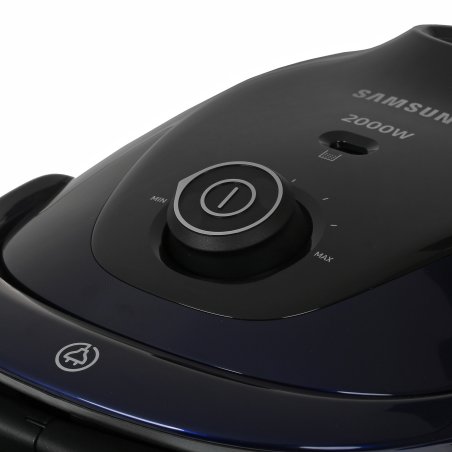 Пылесос Samsung SC20M255AWB синий, 460/2000 Вт, уборка сухая, пылесборник мешок 2.5 л