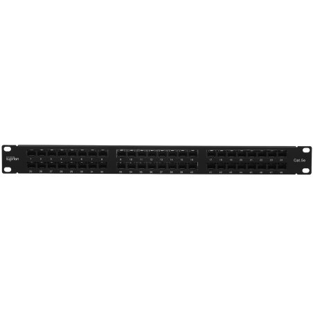 Патч-панель высокой плотности 19', 48хRJ-45, UTP, Cat.5e, 1U