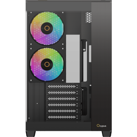 Корпус Ocypus Delta C74 ARGB Black, Midi-Tower, чёрный, 2 x 120 мм
