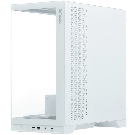 Компьютерный корпус XPG INVADER X WHITE (INVADERXMT-WHCWW) Mid-Tower Gaming ATX PC Case with Panoramic View, Tempered Glass Panels, and RGb Lighting Black