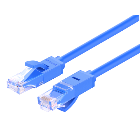 Кабель патч-корд U/UTP 6 кат. 3м UGREEN NW102 плоский 8-Core , длина: 3м, цвет: черный