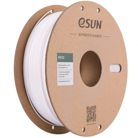 Пластик для принтера 3D Esun PETG175SW1 PETG d1.75мм 1кг 1цв. белый