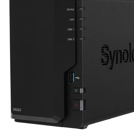 СХД настольное исполнение SYNOLOGY 2BAY NO HDD DS223