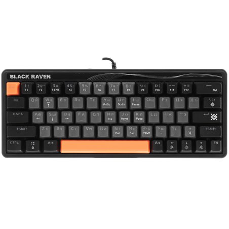Клавиатура проводная Defender MECHANICAL BLK RAVEN GK-417 RU RGb