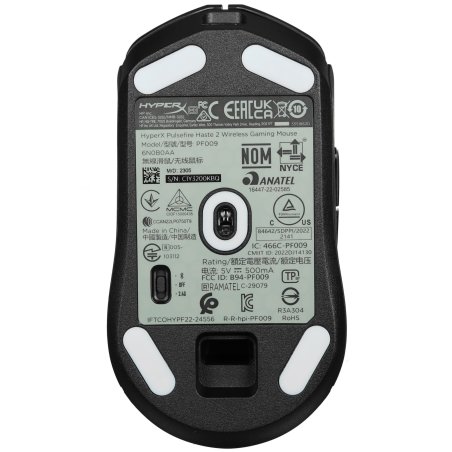 Мышь беспроводная HyperX Haste 2 черный, 26000 dpi, радиоканал, Bluetooth, USB, кнопки - 5