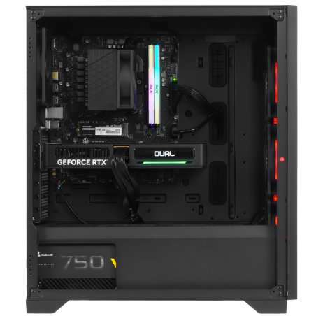 Компьютер IRU Tactio 520B6GP TWR Ryzen 5 7600 (3.7) 32Gb SSD 1Tb RTX 5060 8Gb FreeDOS GbitEth 750W черный (RUS) (2130958)