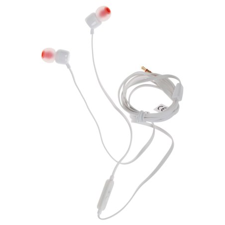 Наушники JBL Tune 110, 3.5 мм, внутриканальные, белый