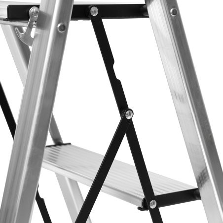 Стремянка MASTER HOUSE Бриена (алюминиевая), 3 ступени, цвет алюминий 84162