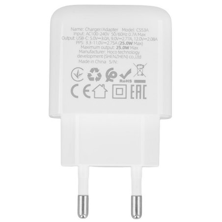 Сетевое зарядное устройство HOCO (6942007631495) CS53Aai белый