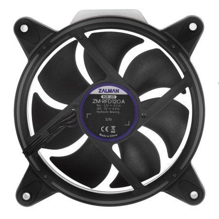Вентилятор для корпуса Zalman ZM-RFD120A черный, 120 мм, 1500 об/мин, 25.6 дБ, 3 pin