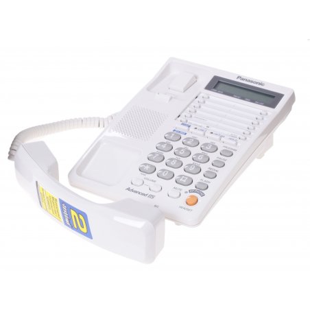 Телефон проводной Panasonic KX-TS2368RUW белый 2 линии, конференц-связь, спикер., 30 номеров памяти, ЖКД, Flash, часы