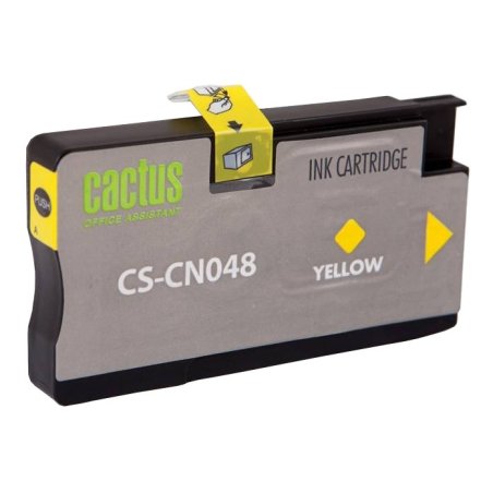 Картридж струйный Cactus CS-CN048 №951XL желтый (26 мл) для HP OfficeJet 251dw Pro, 276dw Pro, 8100 Pro, 8100e, 8600 Pro (N911a), 8600 Pro Plus (N911g), 8610 Pro (A7F64A), 8615 Pro, 8616 Pro, 8620 Pro