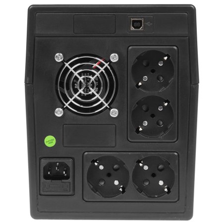 Источник бесперебойного питания Powerman Smart Sine 2000VA/1400W, 220V, Line-Interactive, LCD, Tower, Out: 4xShuko, черный*SmartSine2000