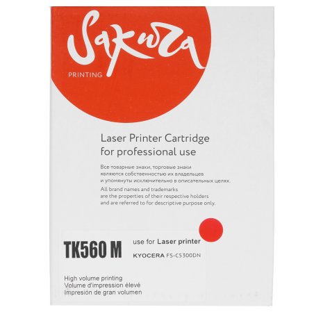 Картридж Sakura TK560M для Kyocera Mita FS-C5300DN/ FS-C5350DN, ECOSYS 6030cdn, пурпурный, 10 000 к.