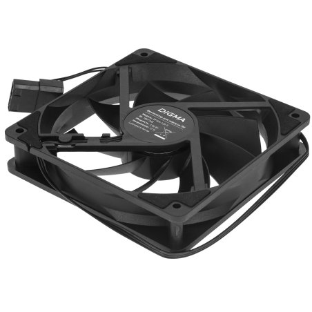 Вентилятор для корпуса Digma DFAN-120-7 черный, 120 мм, 1200 об/мин, 23 дБ, 4 pin