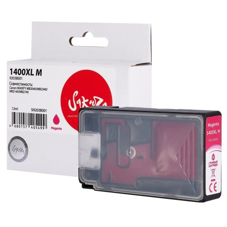 Картридж струйный Sakura 9203B001 (1400XL M) для Canon, пурпурный, 12 мл., 900 к.