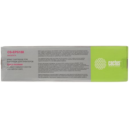 Картридж лазерный Cactus CS-EPS188 пурпурный (4000 стр.) для Epson AcuLaser C1100/C1100N/CX11/CX11N/CX11NF/CX11NFC