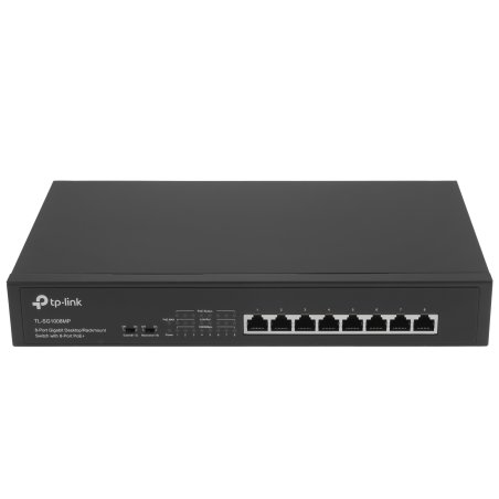 Коммутатор TP-Link TL-SG1008MP 8-портовый настольный/монтируемый в стойку гигабитный коммутатор с 8 портами PoE+