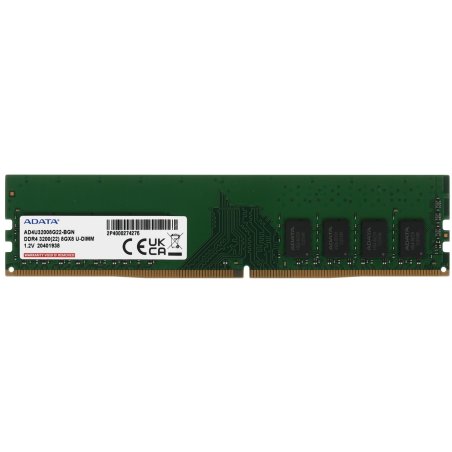 Оперативная память ADATA 8Gb DDR4 3200MHz AD4U32008G22-BGN OEM PC4-25600 CL22 DIMM 288-pin 1.2В single rank