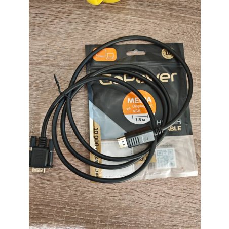 Кабель GOPOWER DISPLAYPORT-HDMI 1.8M 00-00027493 черный