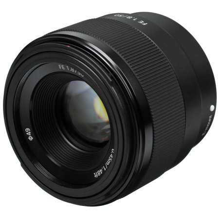 Объектив Sony SEL50F18F.SYX, 50 мм, f/1.8, фикс-объектив, компактный светосильный стандартный объектив с асферическим элементом, Sony E (FE), черный