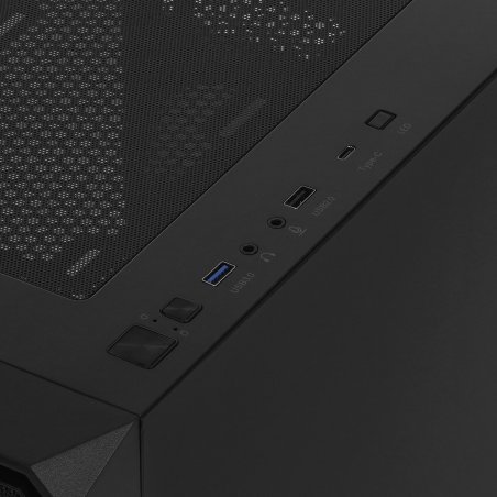 Компьютерный корпус Bloody BD-CC114F черный без БП ATX 4x120мм 1xUSB 2.0 1xUSB 3.0 audio bott PSU