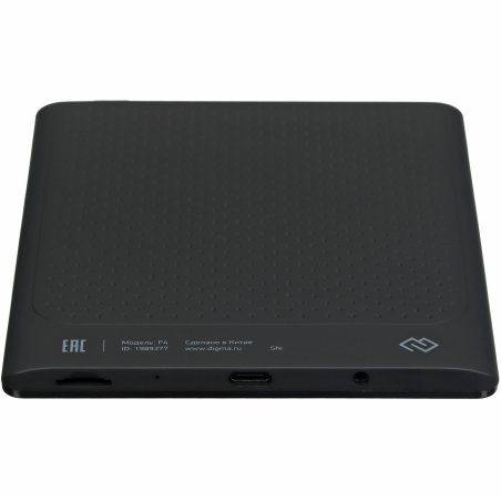 Электронная книга Digma F4 5.83" E-ink HD Carta 680x920 Touch Screen 1.2Ghz 1Gb/8Gb/SD/microSDHC/подсветка дисплея черный