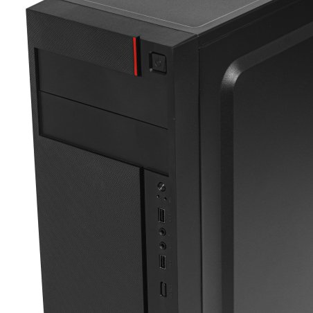 Компьютерный корпус Miditower ExeGate AA-440U (ATX, без БП, 2*USB+1*USB 3.0, аудио, черный)