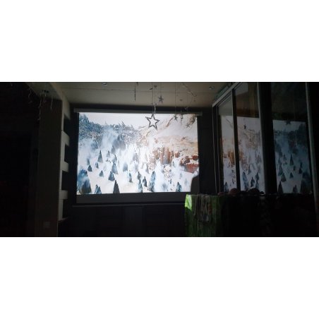 Экран Lumien 153x153см Eco Picture LEP-100107 1:1 настенно-потолочный рулонный