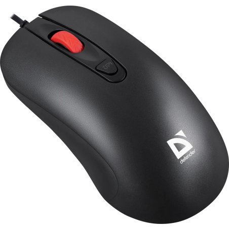 Мышь проводная Defender Omega MB-522 черный, 1600 dpi, USB, кнопки - 4