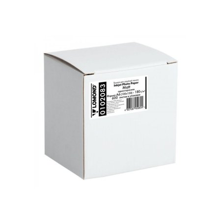 Фотобумага Lomond односторонняя матовая, 180г/м2, A6 (10X15)/600л. для струйной печати (технол.уп).