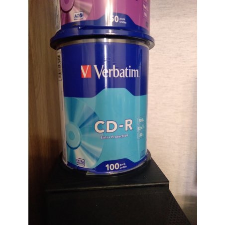 Диск CD-R Verbatim 700Mb 52x Cake Box (100шт) (43411)
