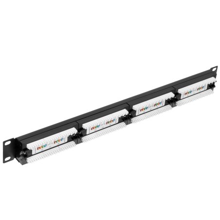 Патч-панель UTP 19" 24 port кат.5e ExeGate разъем KRONE&110 (dual IDC), 1U