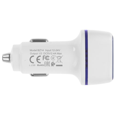 Автомобильная зарядка в прикуриватель BOROFONE (6931474735959) BZ14m белый