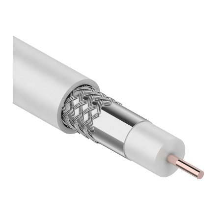 Кабель RG-6U, (48%), 75 Ом, 10м., белый 01-2205-10 PROconnect